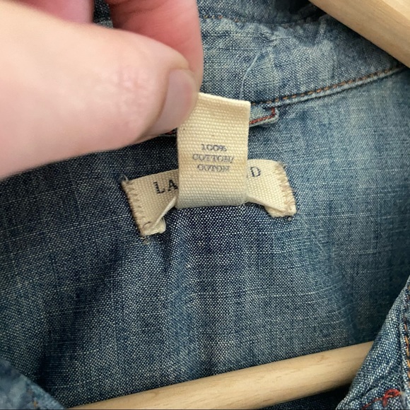 Lands End Canvas Denim Dress - Picture 8 of 8